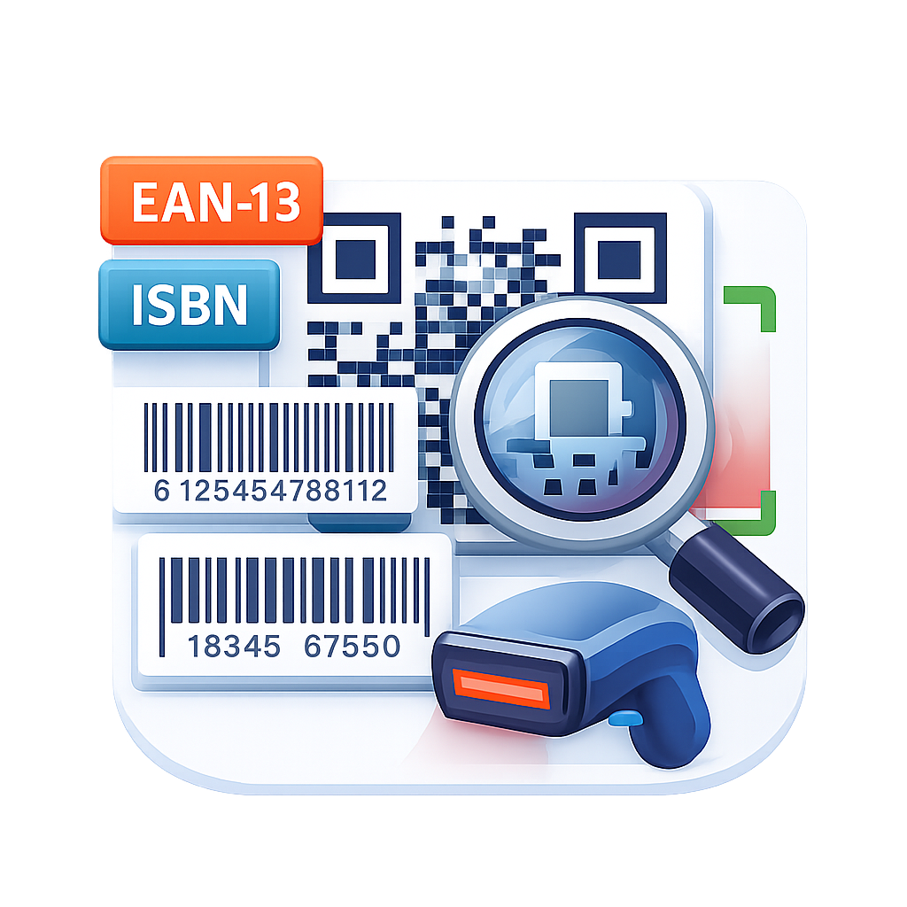QR a dekodér čárového kódu online